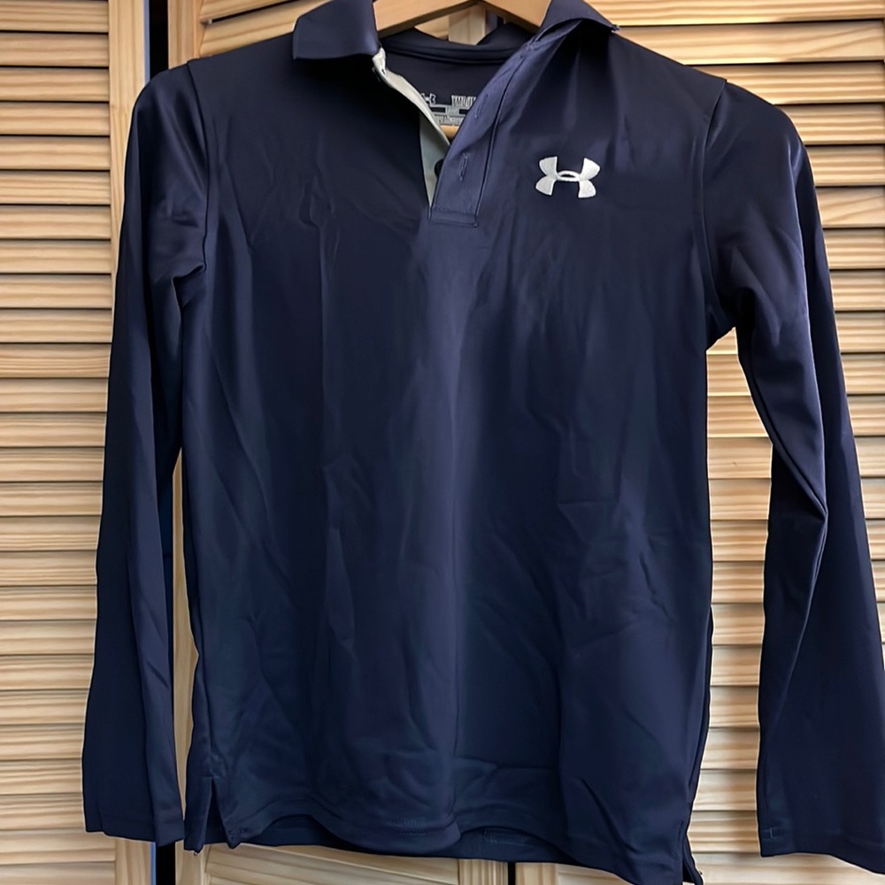 Boys Under Armour Long Sleeve Golf Shirt